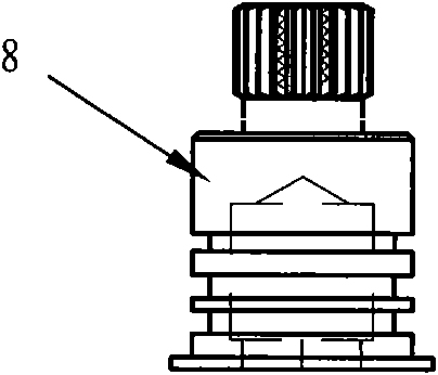 Self-operated type constant-temperature water mixing valve for floor heating