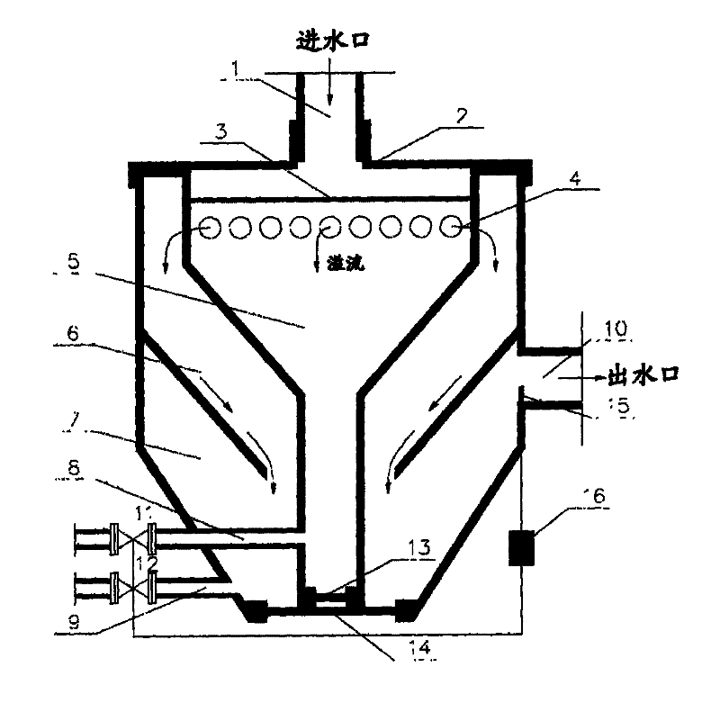 Initial rainwater discarding device