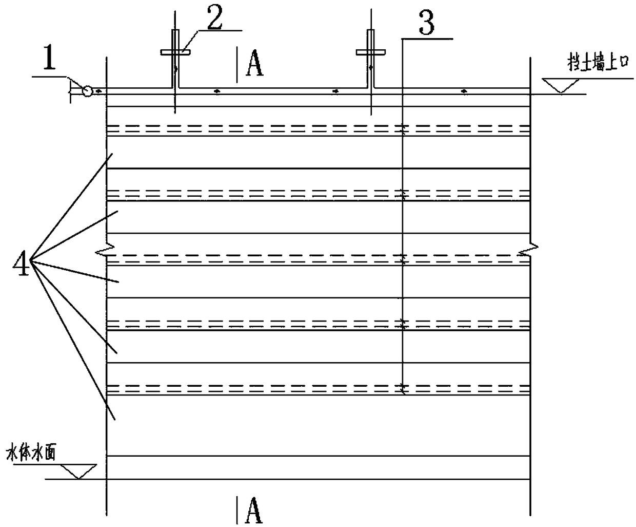 Vertical revetment three-dimensional greening system and manufacturing method thereof