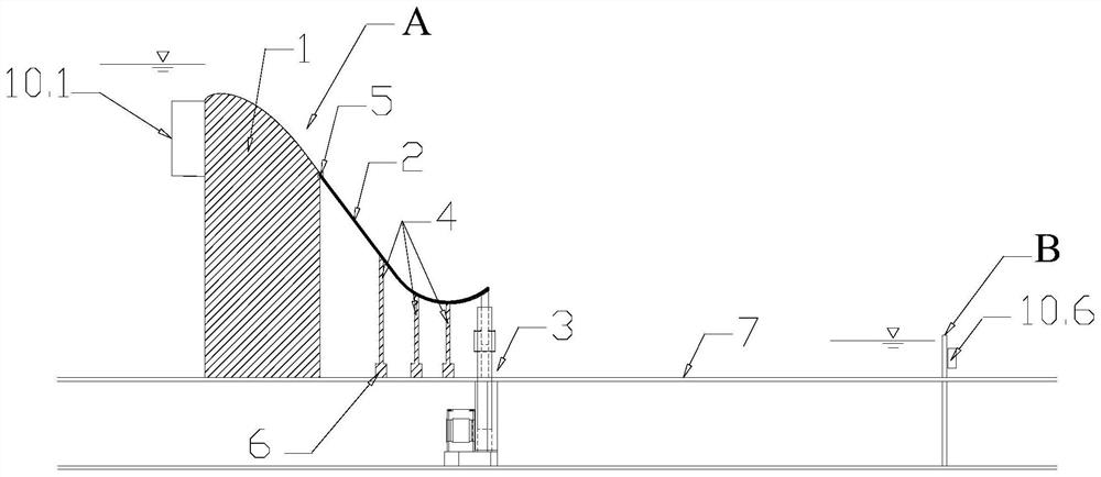 Multifunctional intelligent regulation and control flexible dam body suitable for mountainous city rivers