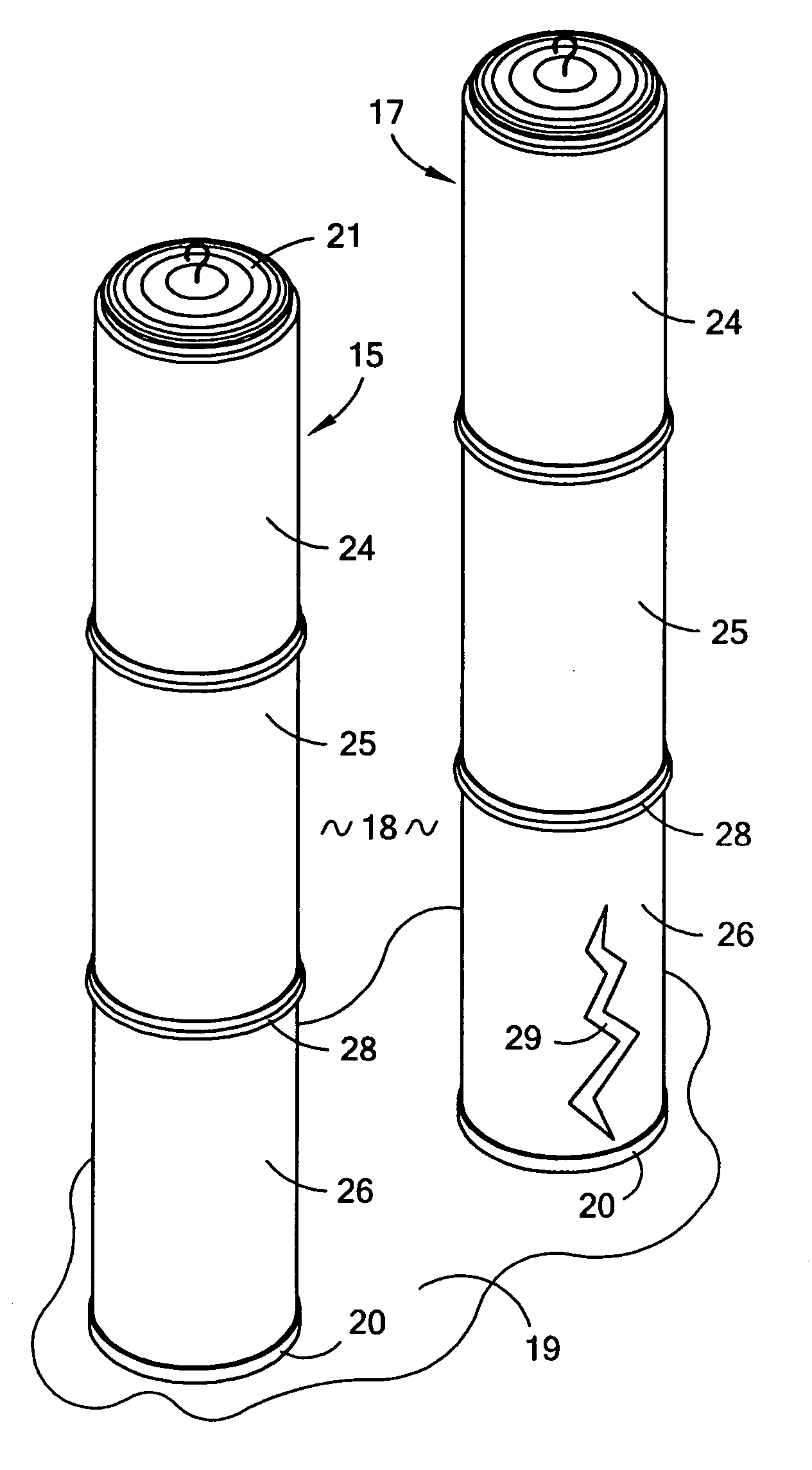 Bag house filters and bag section repair and replacement kit