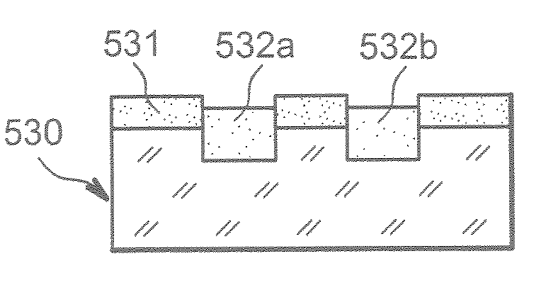 Method for providing mixed stacked structures, with various insulating zones and/or electrically conducting zones vertically localized