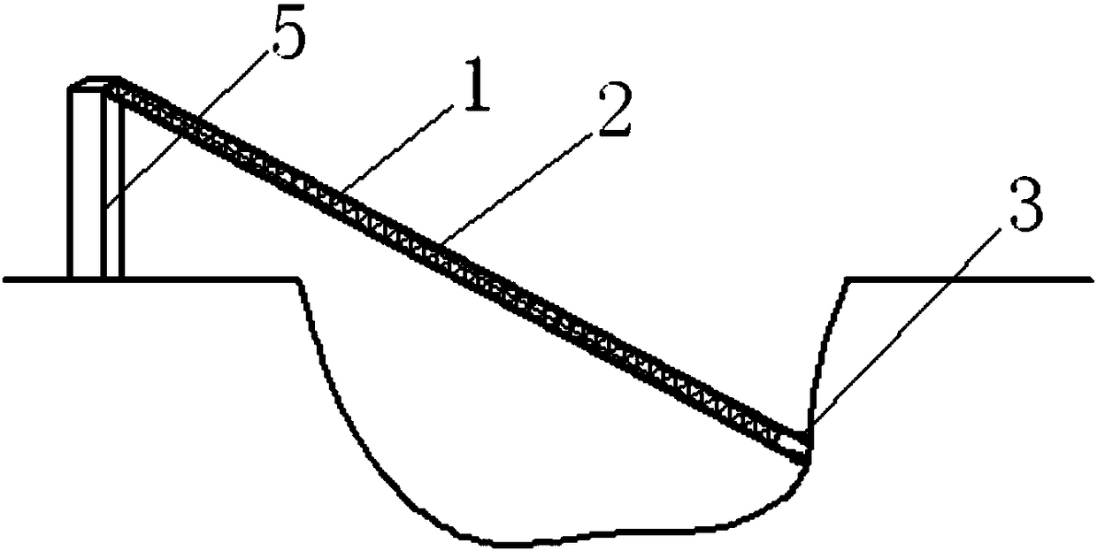 Spout type broken dam sand bag casting device