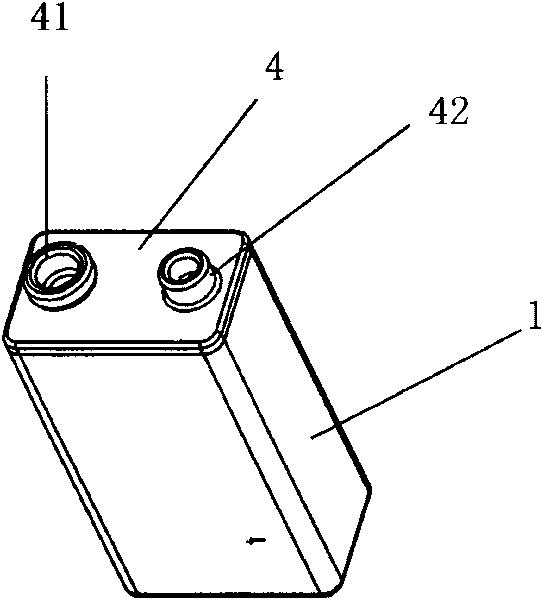 9V power supply device with circuit protecting board