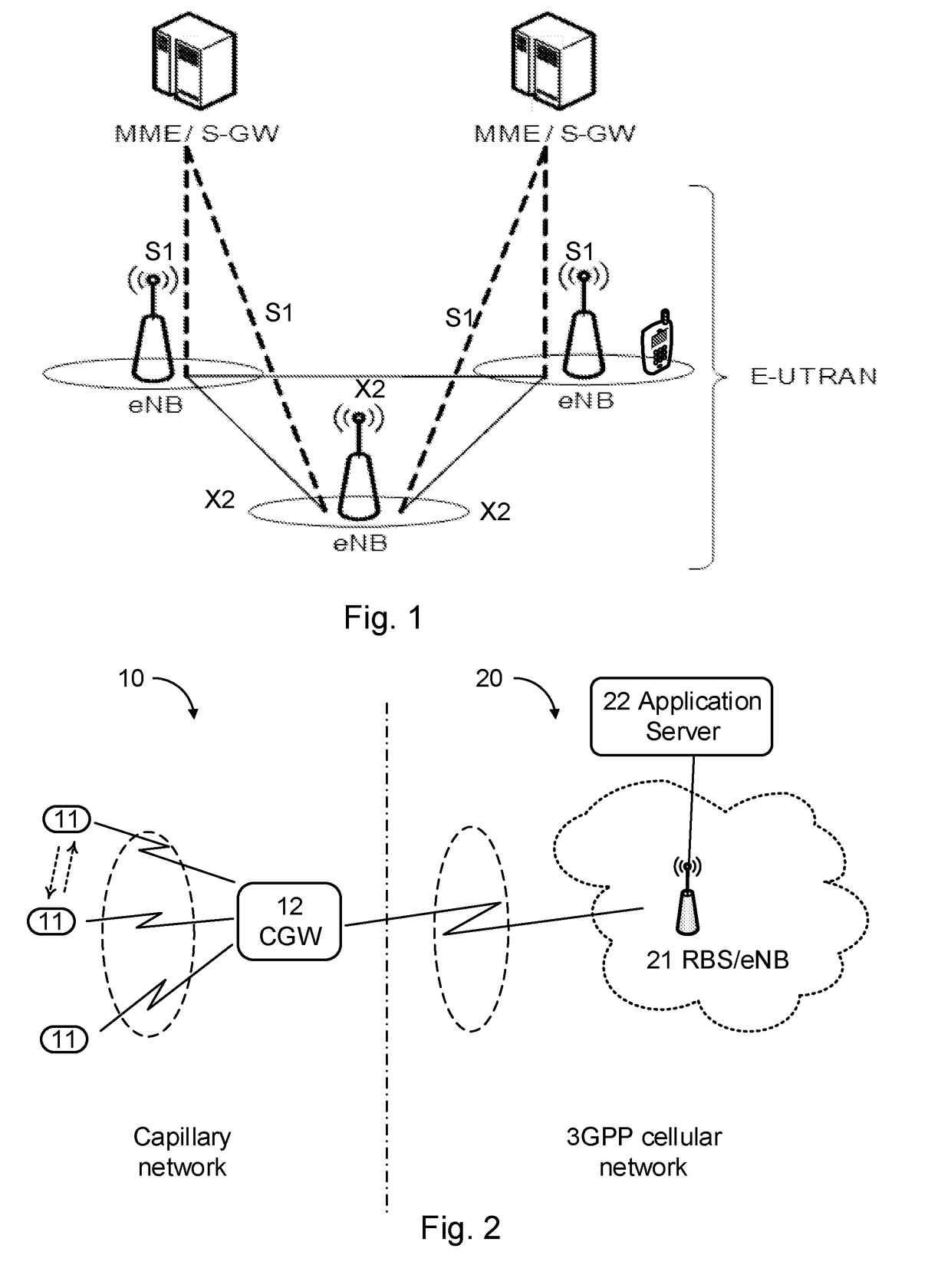 Selection of Capillary Network Gateway to a Cellular Network