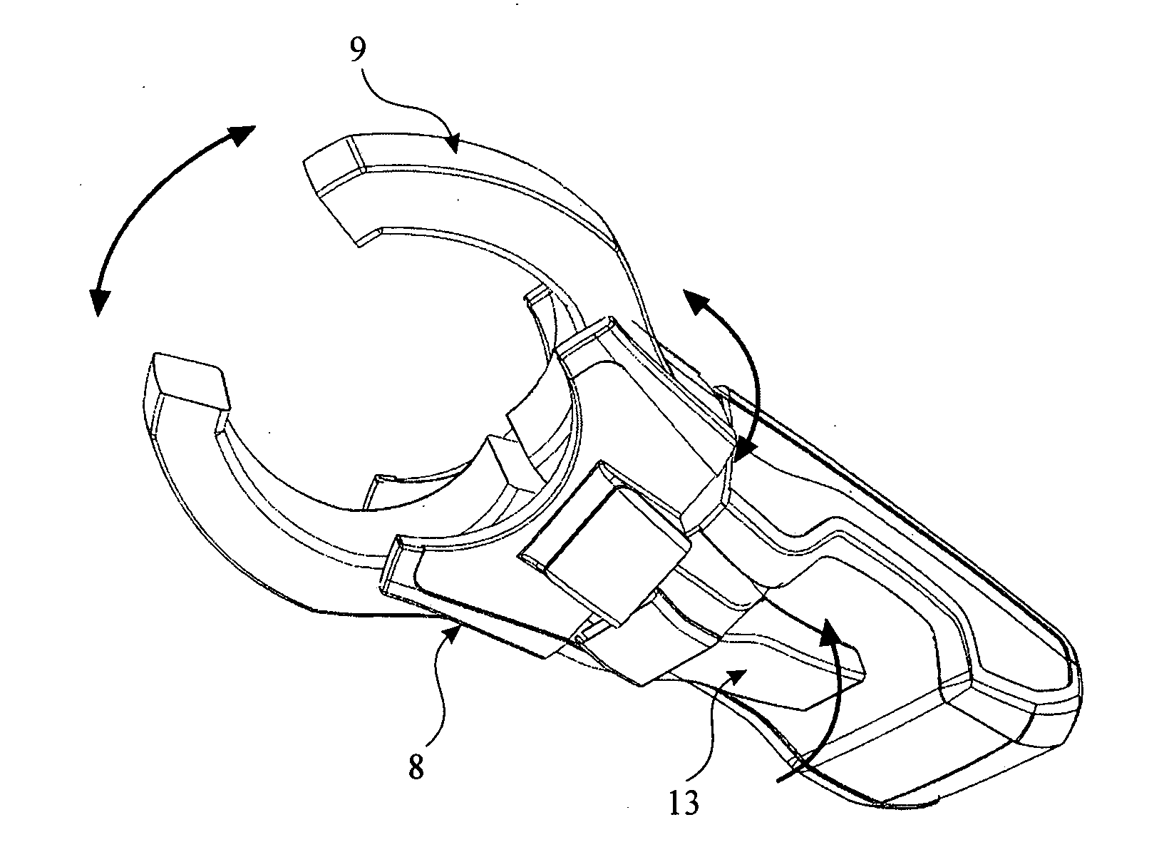 Clamp meter with safe trigger mechanism