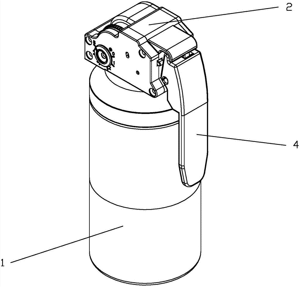 A mechanical timing throwing bomb