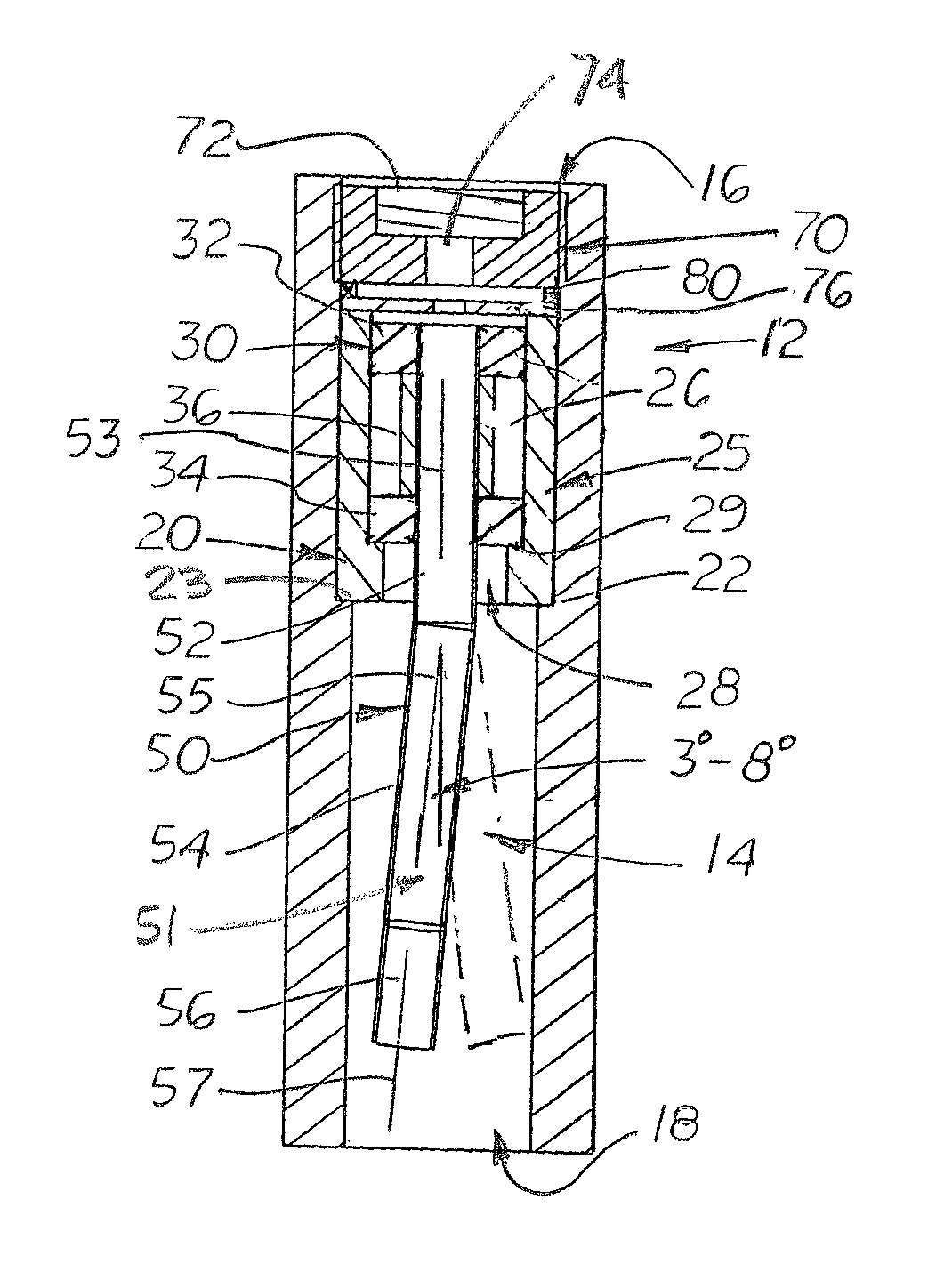 Spinner tip shower head