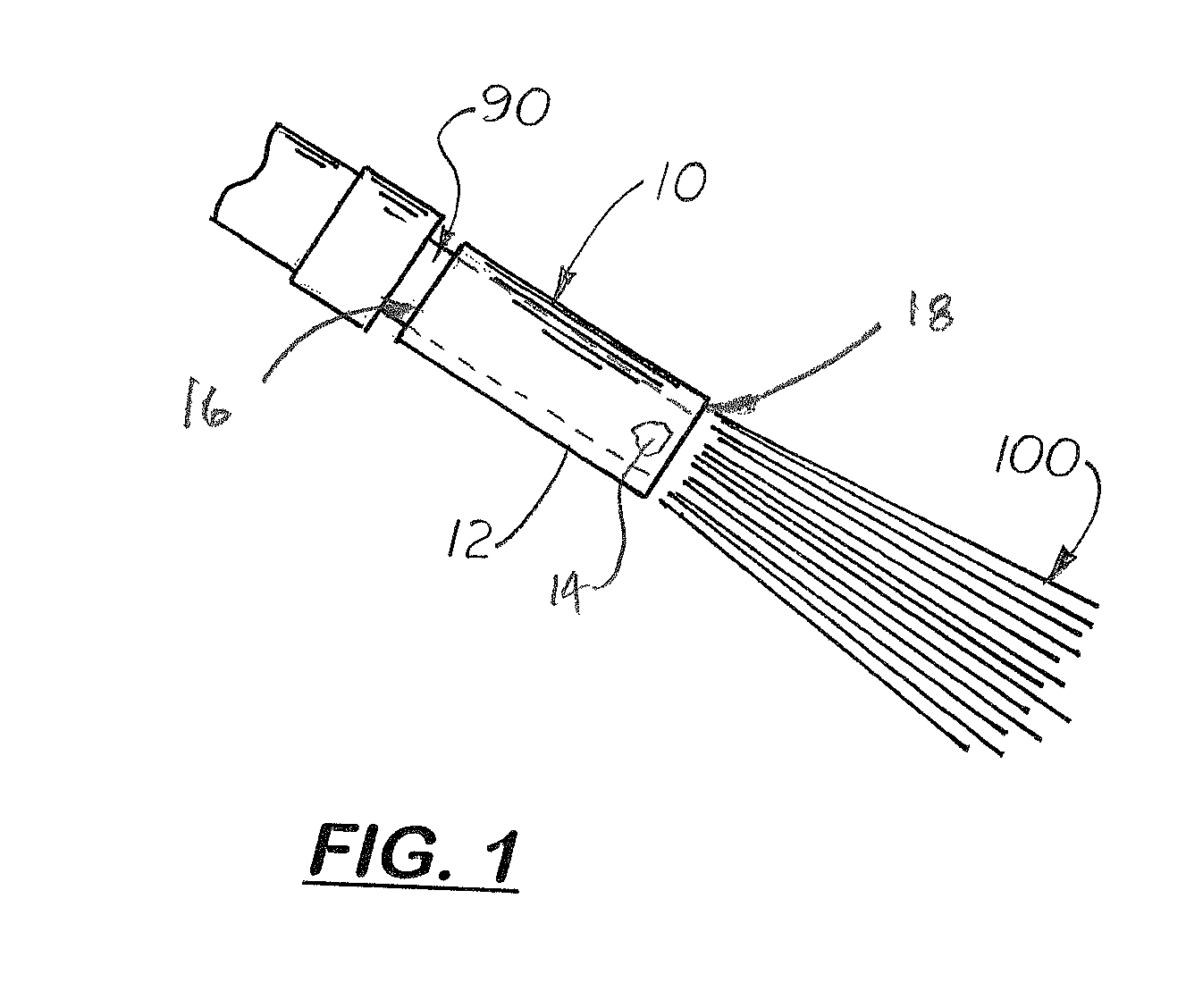 Spinner tip shower head