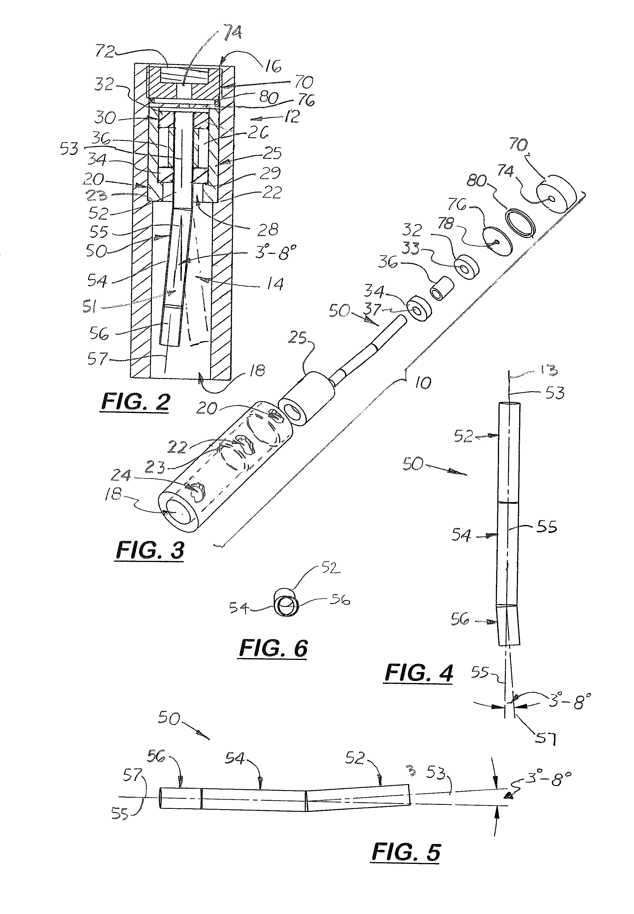 Spinner tip shower head