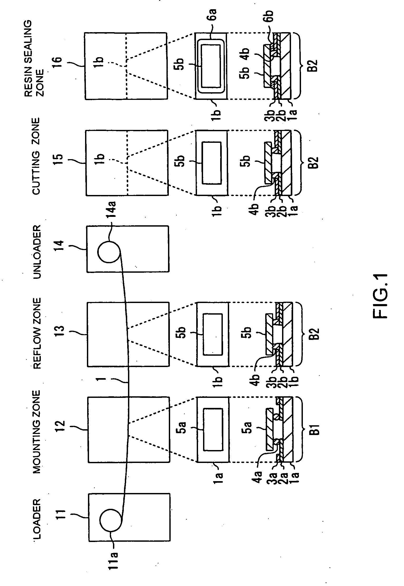 Apparatus for manufacturing an electronic device, method of manufacturing an electronic device, and program for manufacturing an electronic device