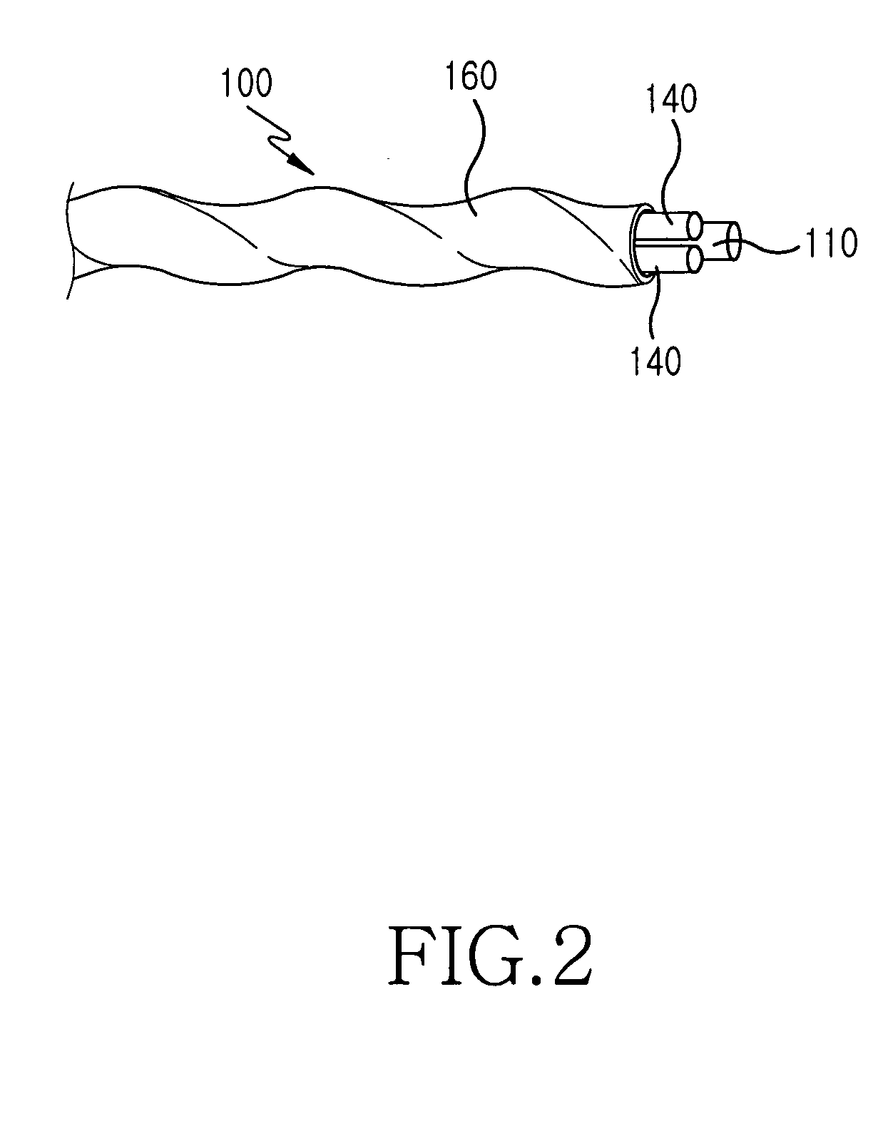 Optical filber cable suitable for installation using an air-blown installation method