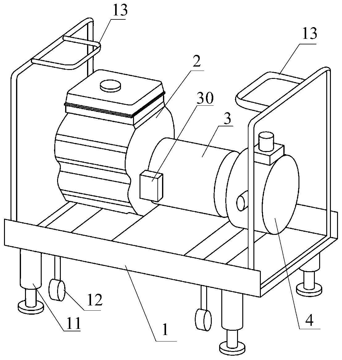 Coaxial permanent magnet power generation water pump