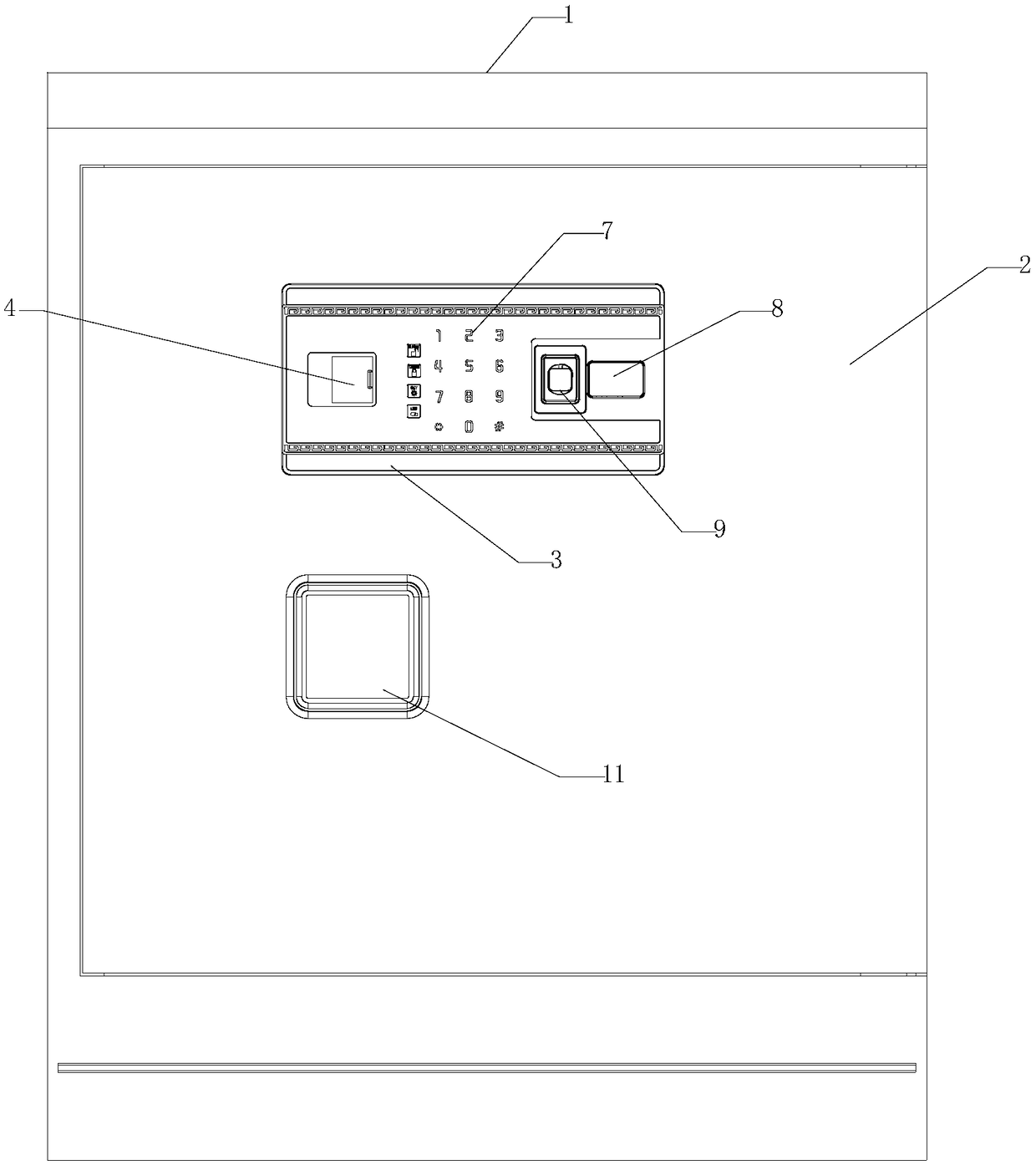 Safety box with sliding door