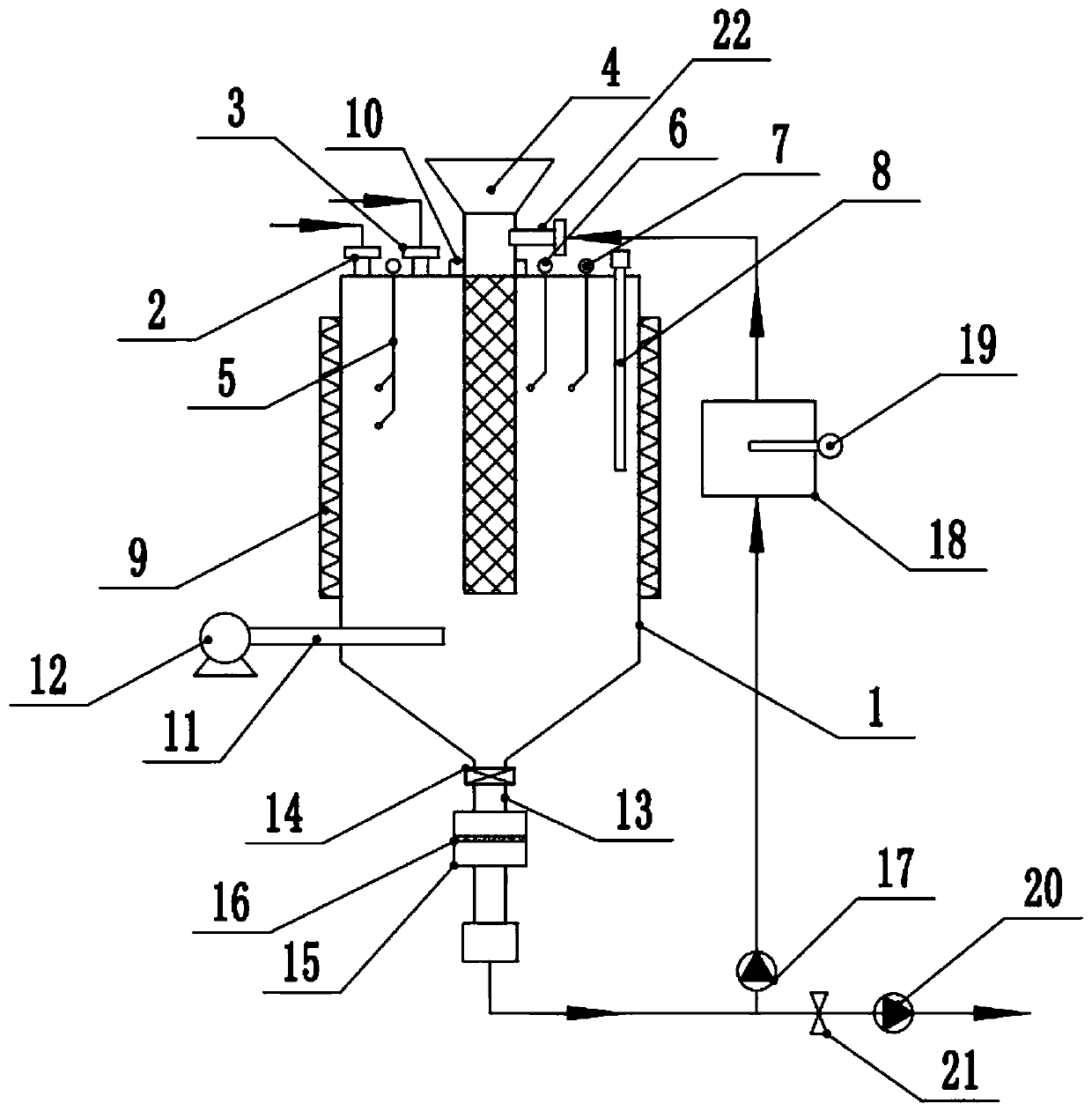 Online resourceful treatment method for chemical copper plating waste liquid