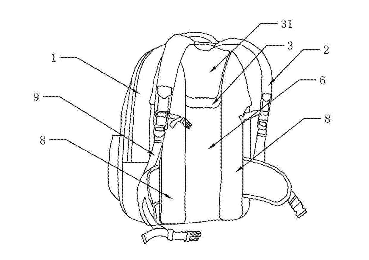 Anti-gravity backpack