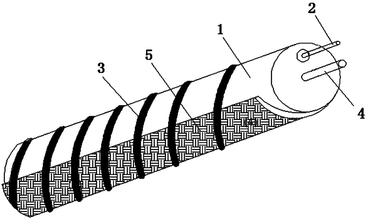 Oil leakage detecting device as well as oil leakage detecting cable thereof and detecting method