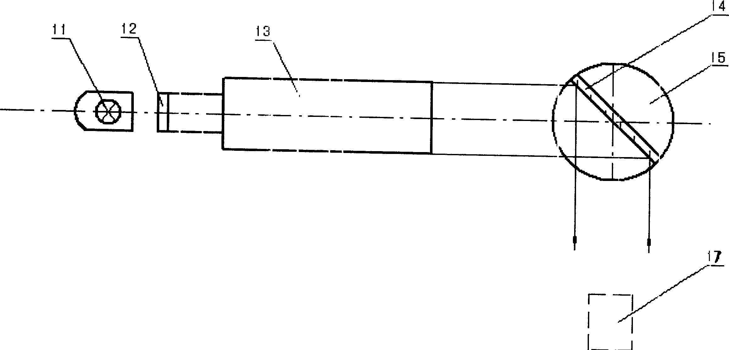 Analog dynamic object generator for testing avitation camera dynamic resolving power