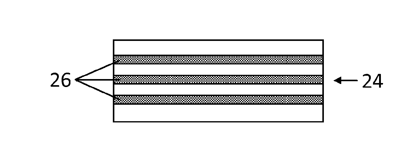 MRAM element with low writing temperature