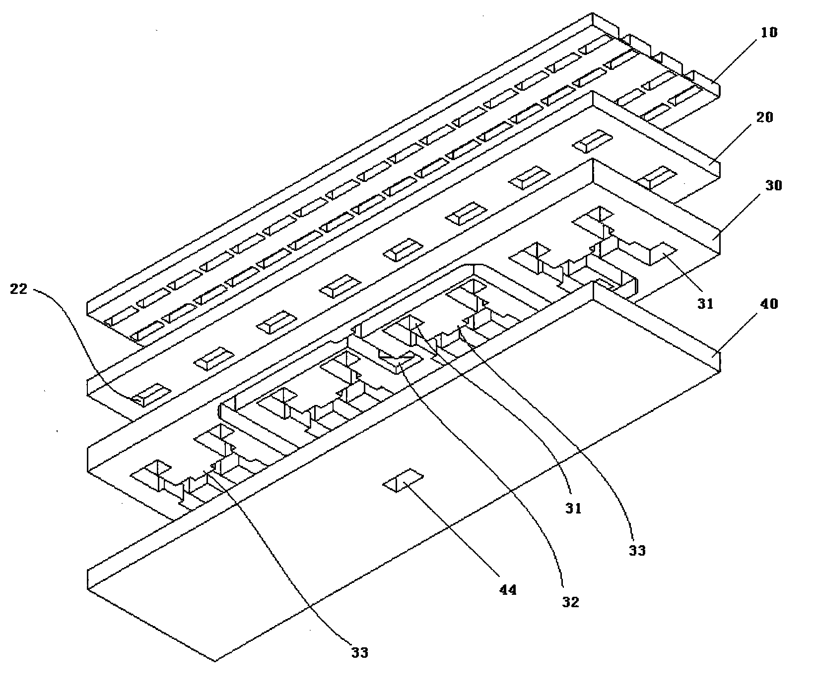 Waveguide flat array antenna