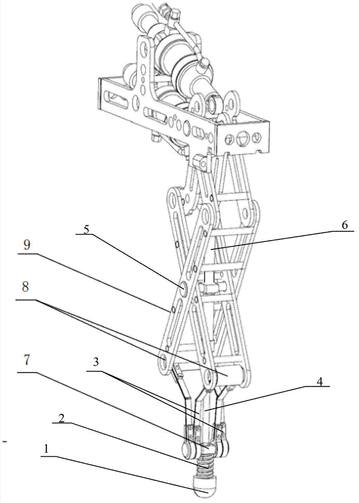 Leg buffer structure of walker