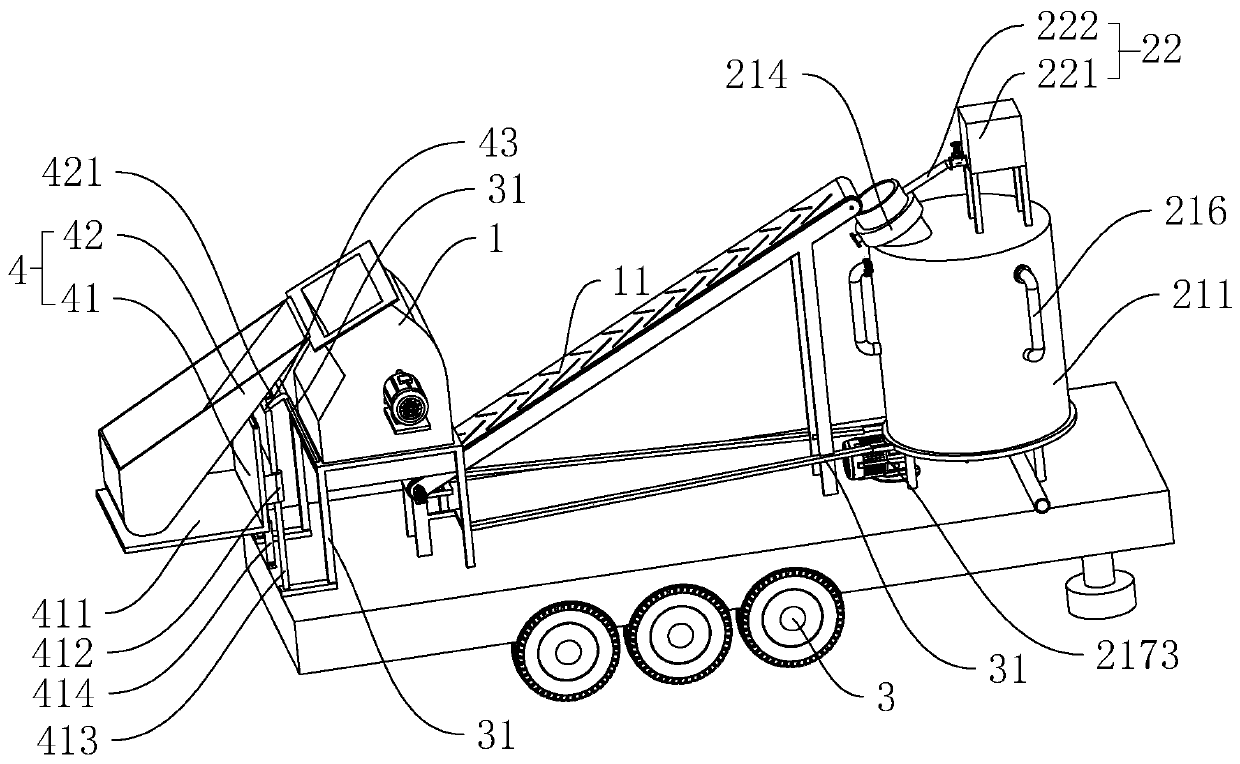 Road milling asphalt waste recycling device