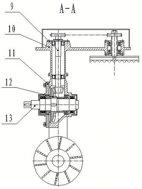 Vertical three-dimensional pruning machine for tea gardens