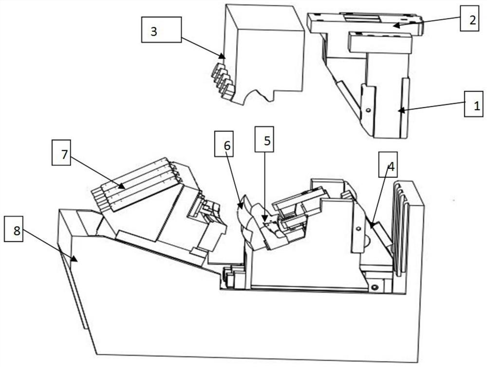 Multi-run automobile covering part mold trimming device