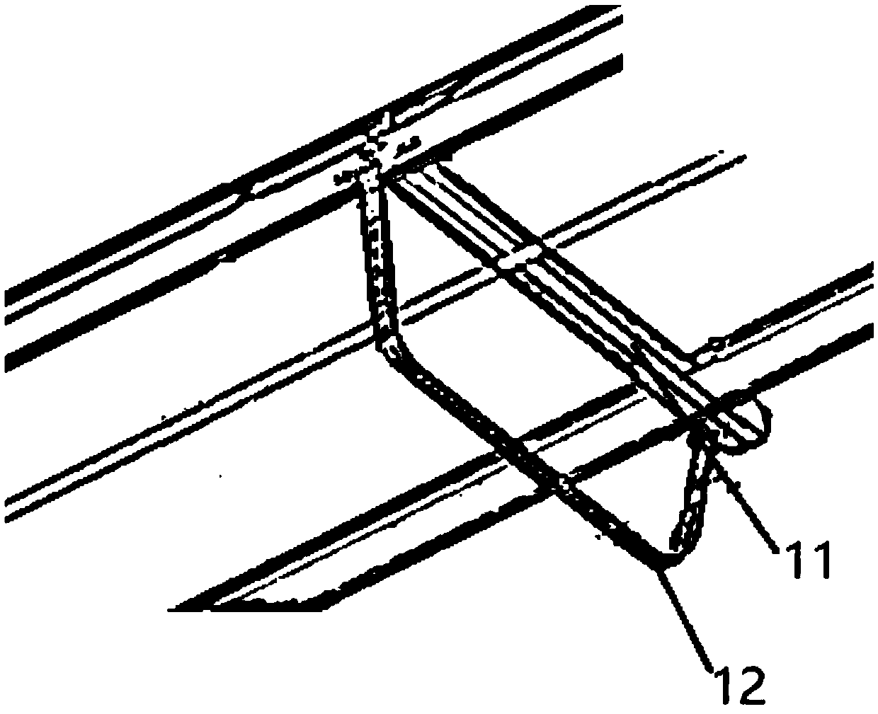 Safety lifting device for wind energy apparatus, and working method thereof