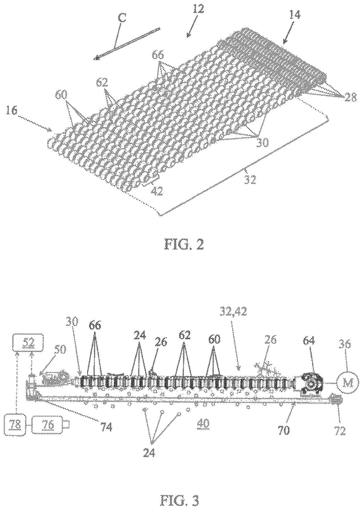 Fruit sorting table with adaptive screen