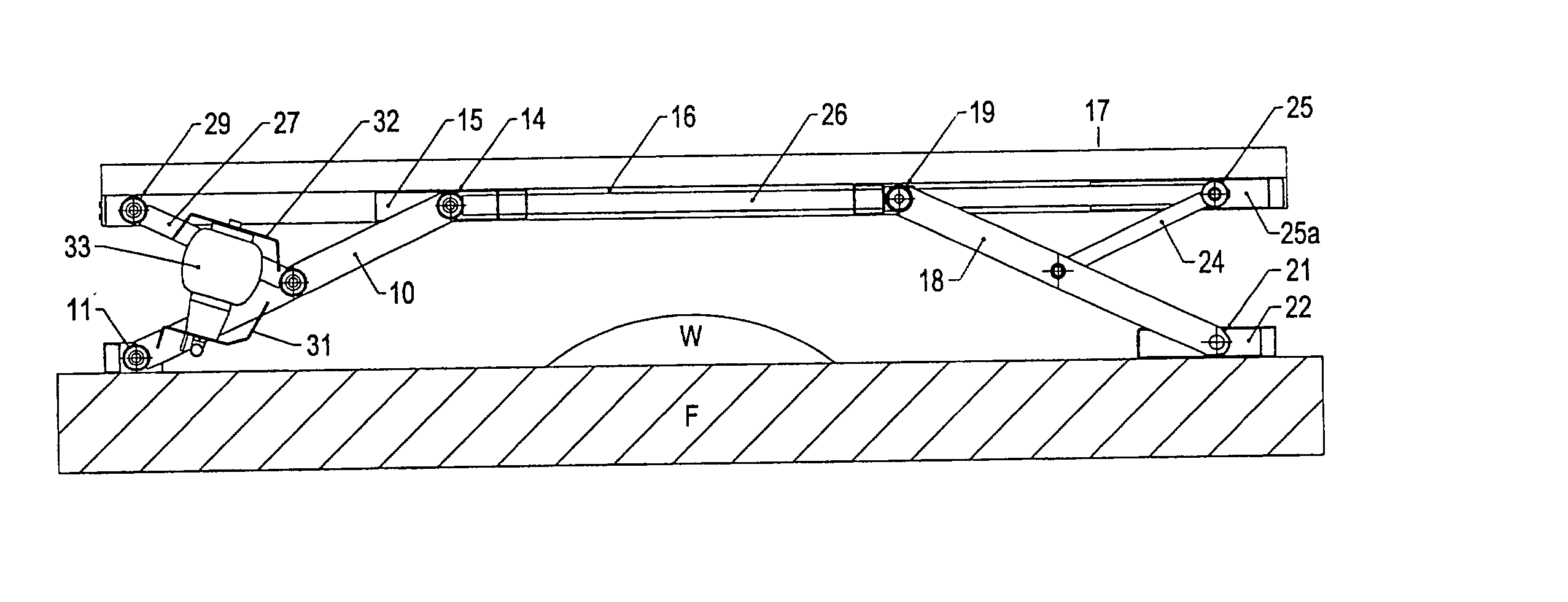 Stretcher suspension linkages