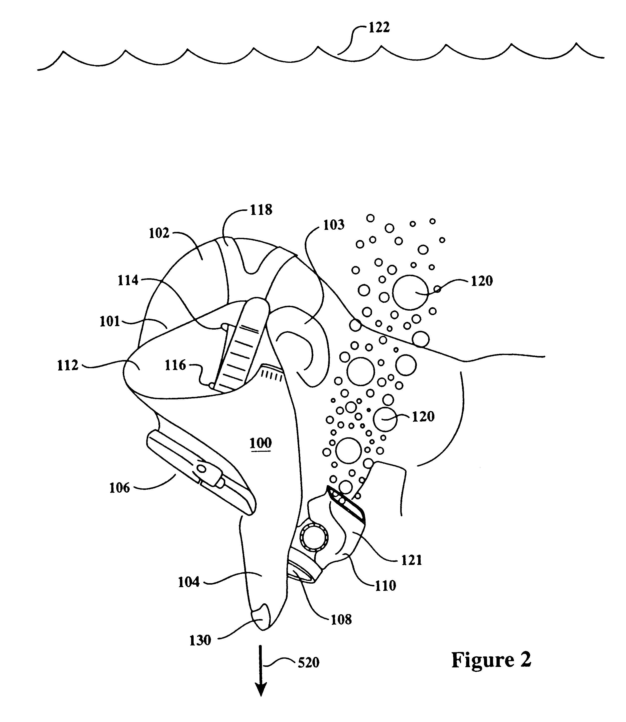 Scuba diving bubble diverter for improving vision and decreasing bubble noise