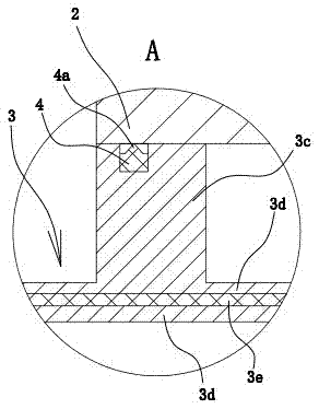 Cooling device of plastic thin film processing device