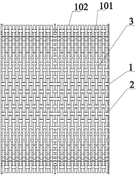 Flexible concave grid with rotatable threshing units