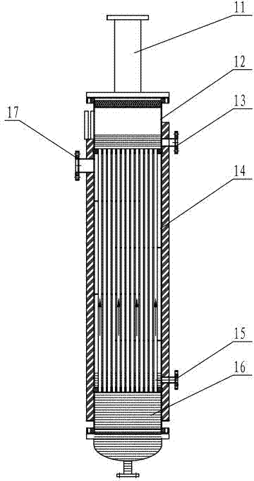 Climbing film type multi-effect water distillator