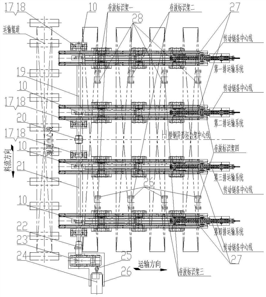 H-beam special-shaped billet loading and unloading gantry