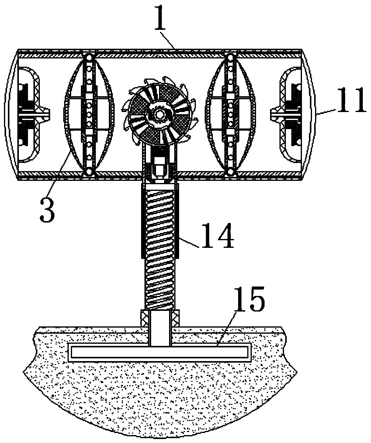 Equipment for regularly detecting air based on wind characteristics