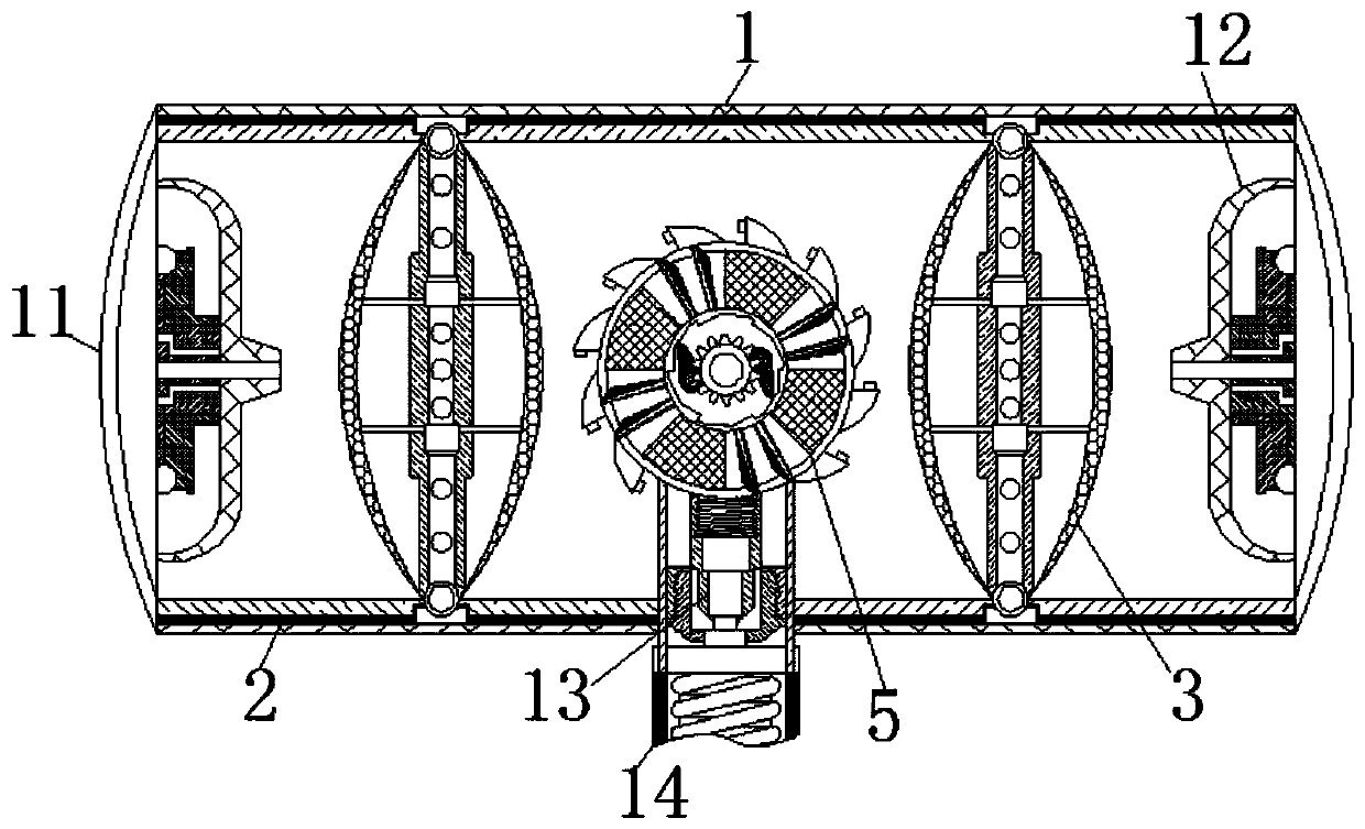 Equipment for regularly detecting air based on wind characteristics