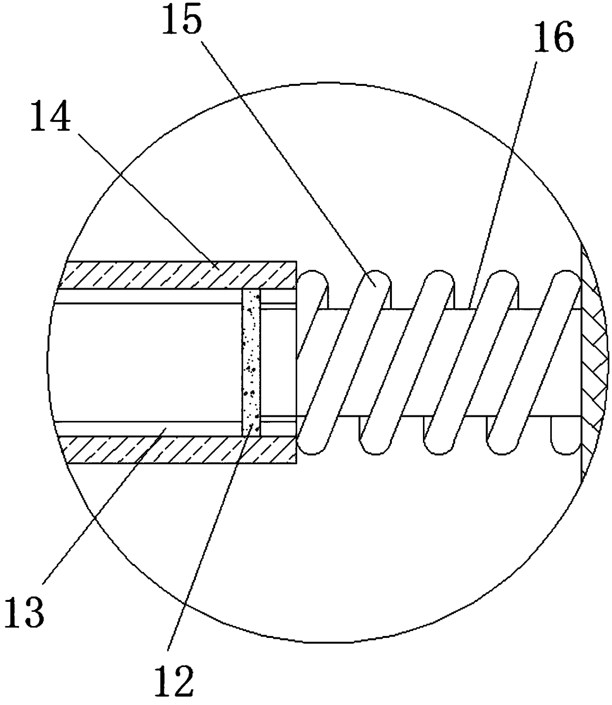 Raw material preparation device for sewage treatment