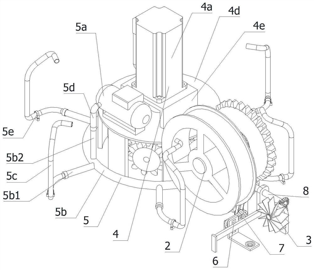 Oxygen supply equipment convenient to install and store for fish culture