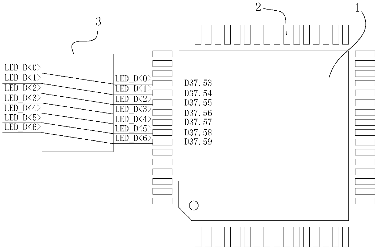 A circuit diagram design chip pin exchange method