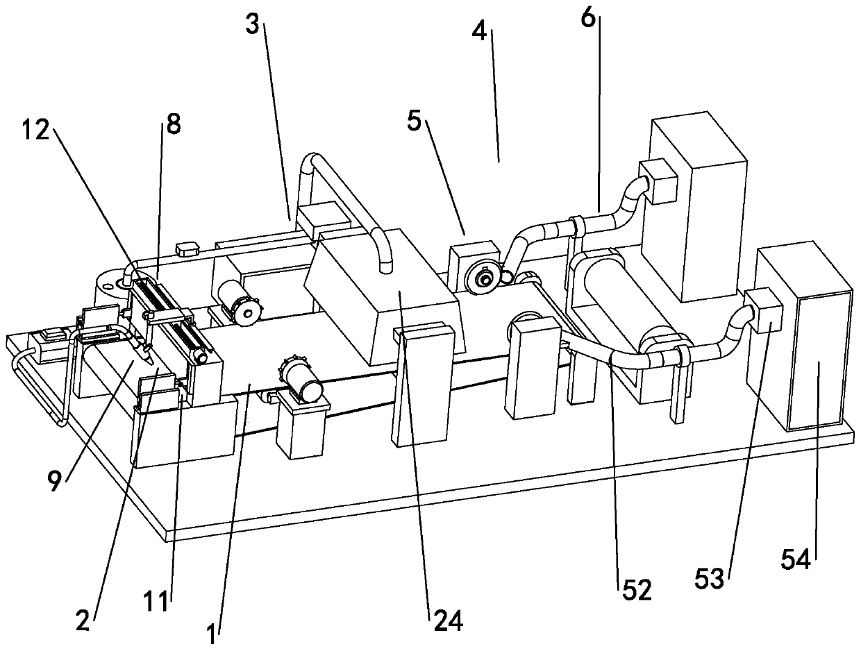 Production and processing device for composite coating