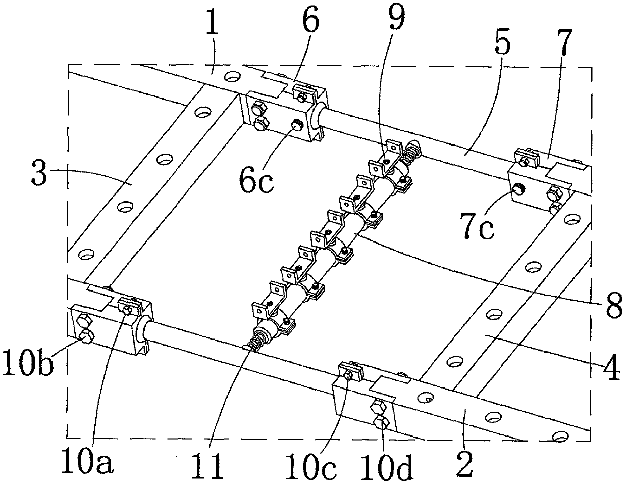 Aluminum alloy cabling rack and application method