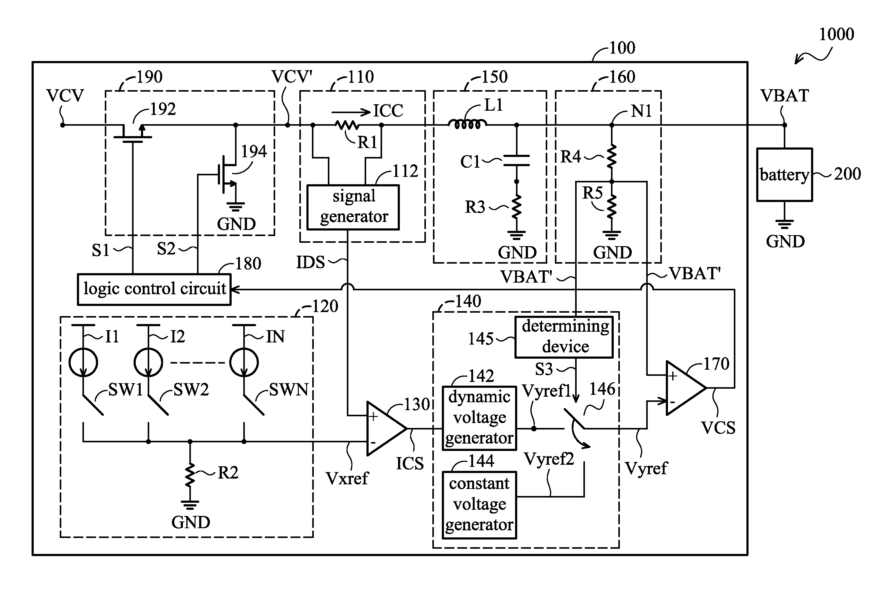 Charging device and charging method