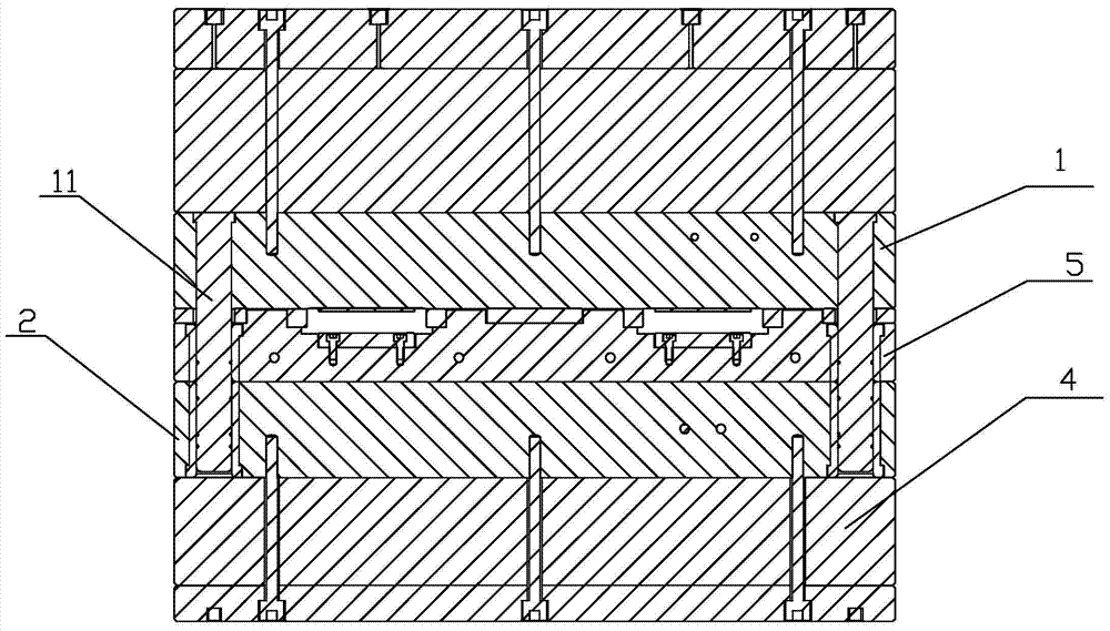 Two-color mold