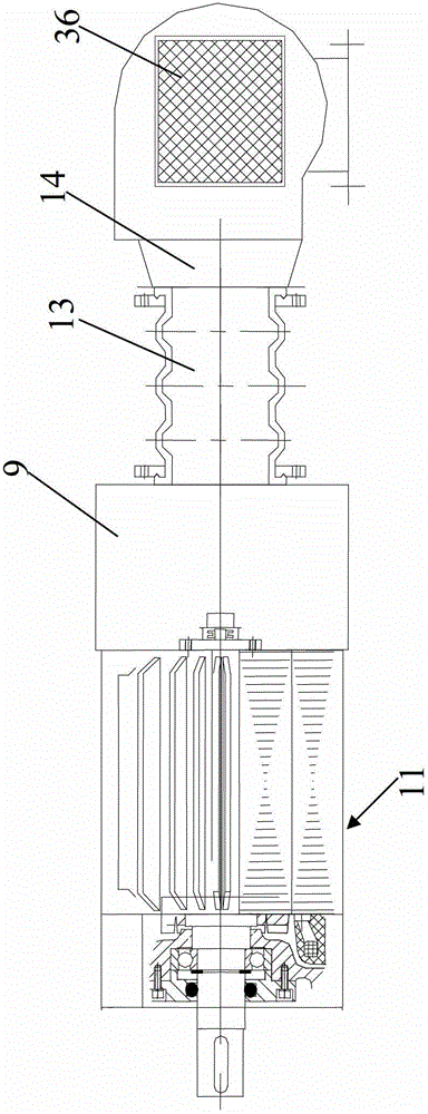 Ventilation cooling device for AC motor