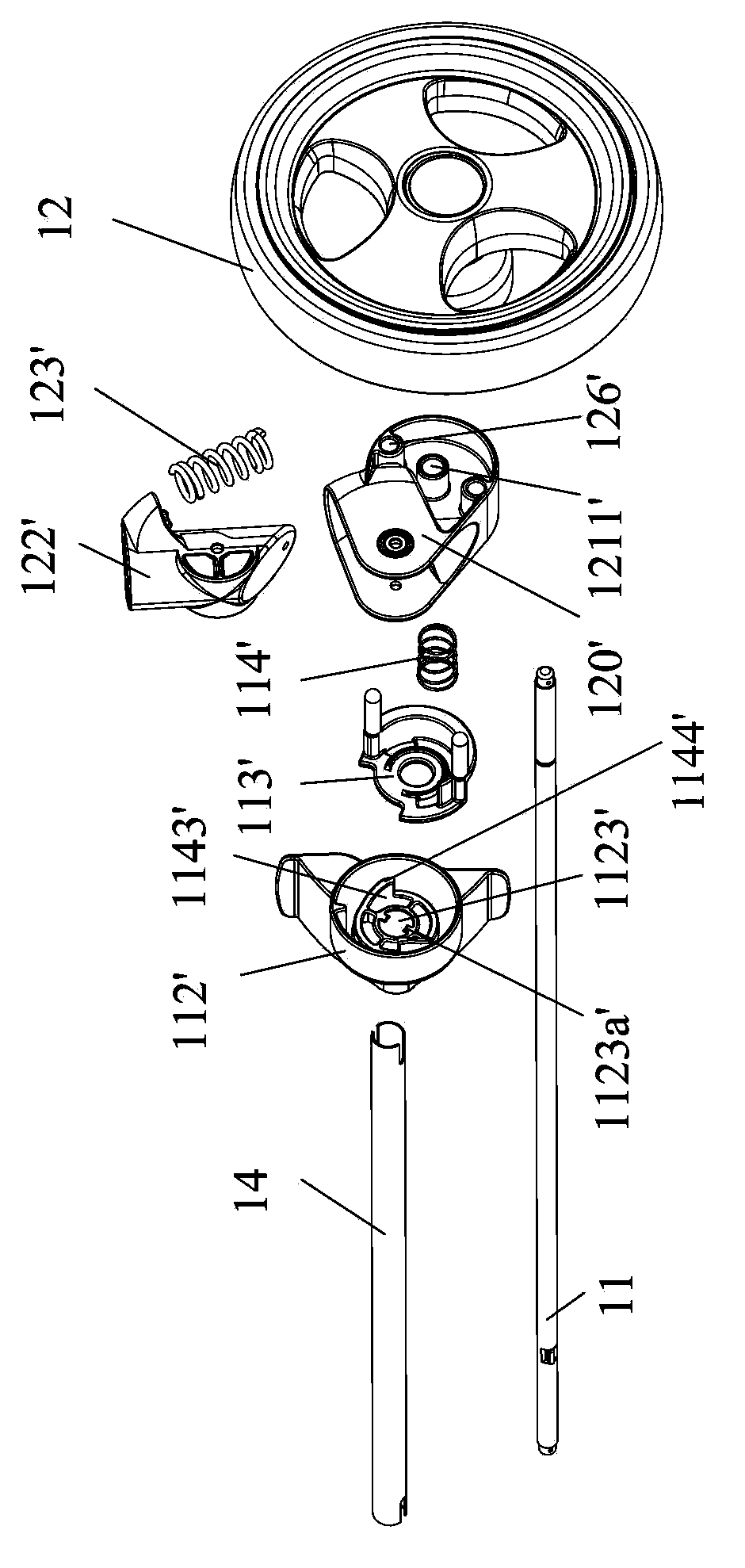 Baby carriage and baby carriage braking mechanism