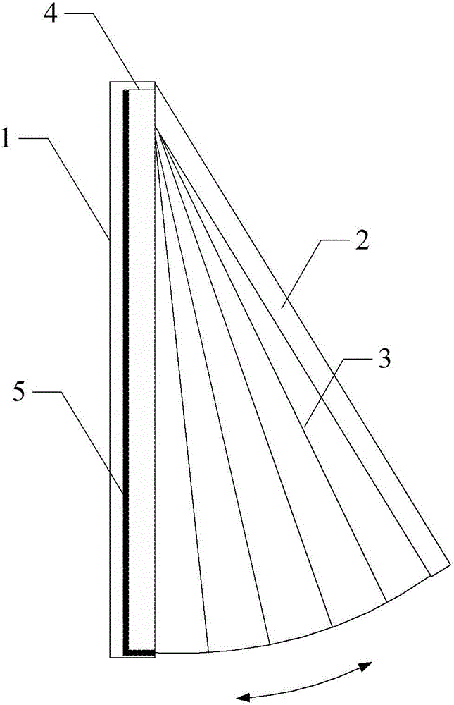 Top-hung casement opening outwards with hidden foldable window screens