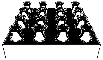 Method for manufacturing quasi-three-dimensional micron-nanometer column array