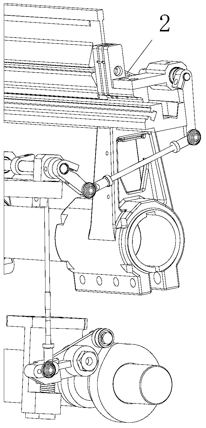 Mechanical drafting device of air jet loom